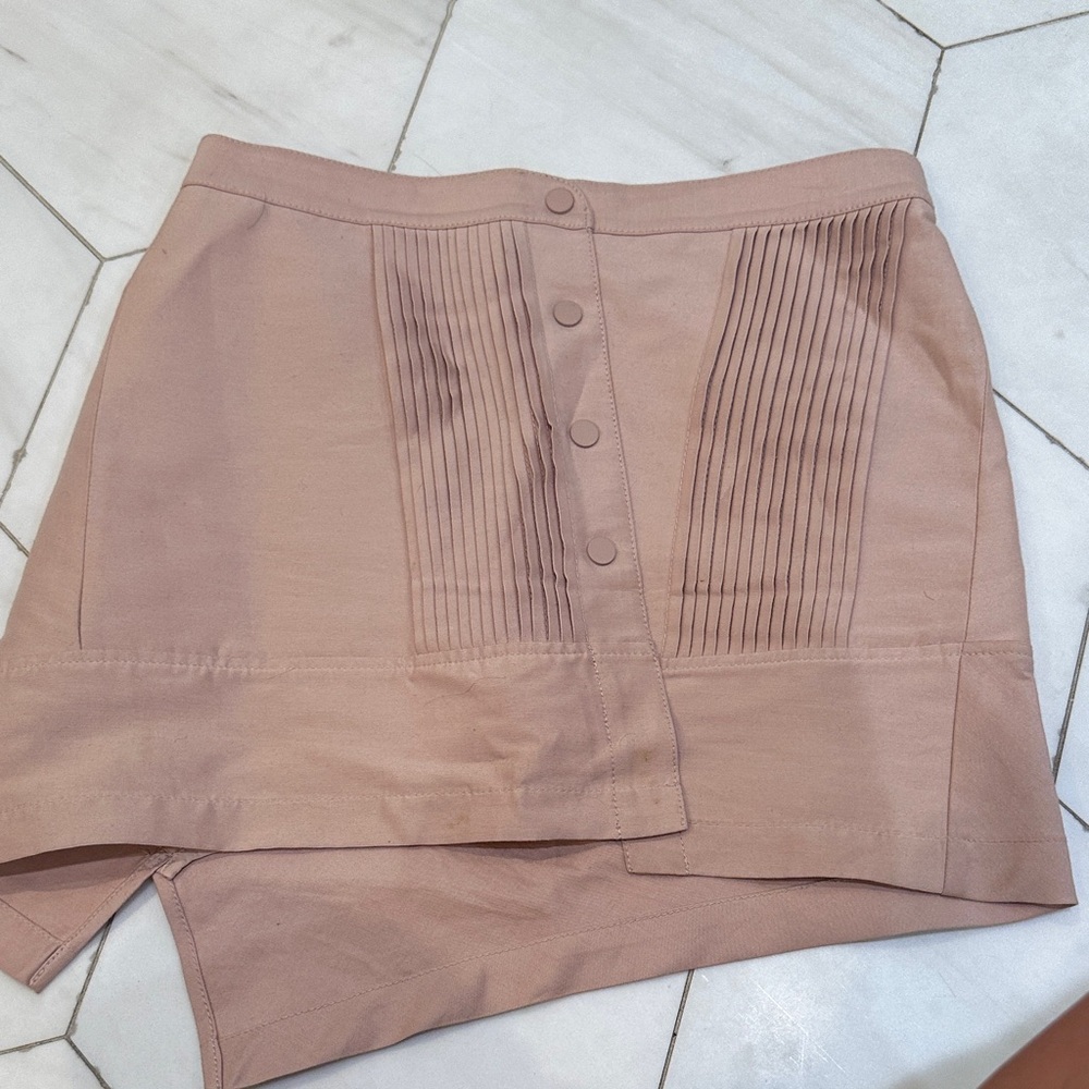 Blush Pink Pleated Skirt